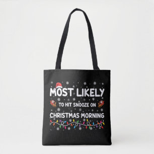 Bolsa Tote Mais Propenso a Apertar o Soneca na Manhã de Natal