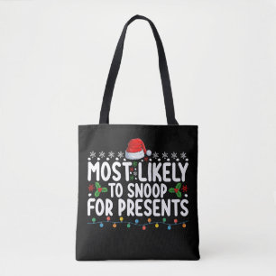 Bolsa Tote Mais Propenso a Bisbilhotar Presentes de Natal