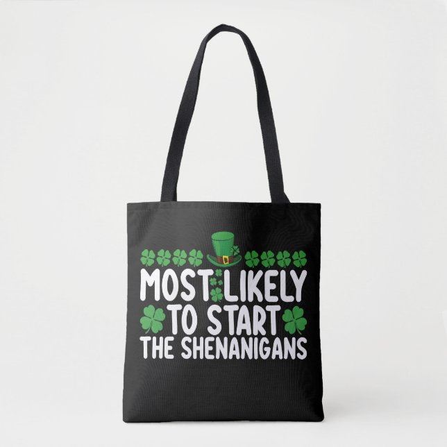 Bolsa Tote Mais provável de começar a Rua de Shenanigans de P (Frente)