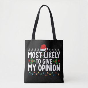 Bolsa Tote Mais Provável De Dar Minha Opinião Feriado De Nata