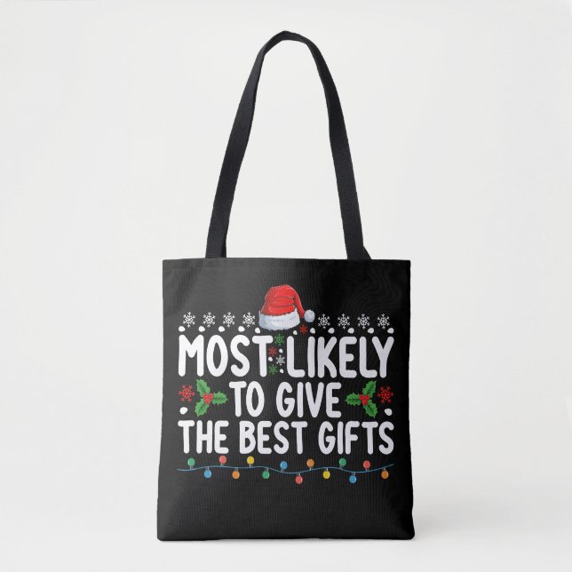 Bolsa Tote Mais Provável Para Dar O Melhor Presente De Natal (Frente)