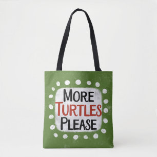 Bolsa Tote Mais Tartarugas, Toque Saco