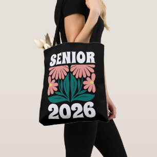 Bolsa Tote Mais velho 2026 - Graduação de Flores Personalizad