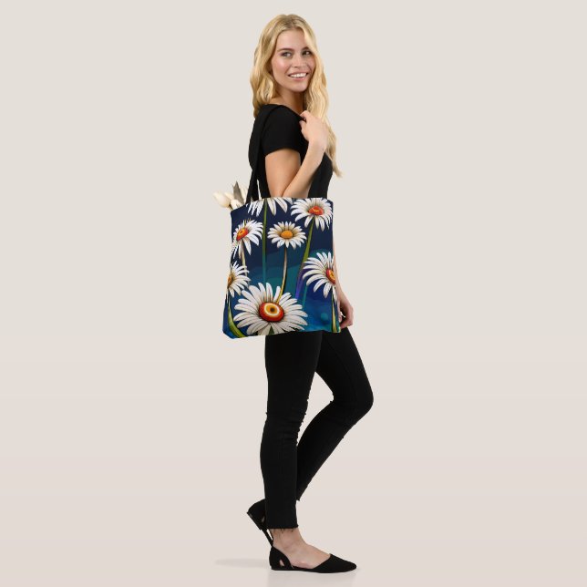 Bolsa Tote Mais Visitas: Divertimento Floral e Alegria (No(a) Modelo)