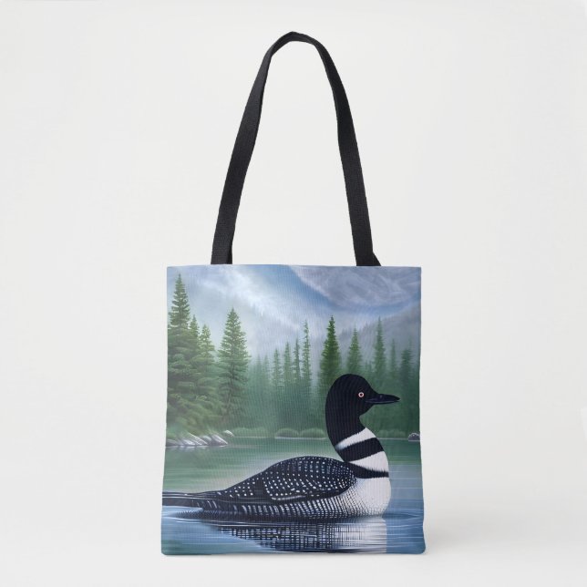 Bolsa Tote Majestade Norte Wilderness Loon (Frente)