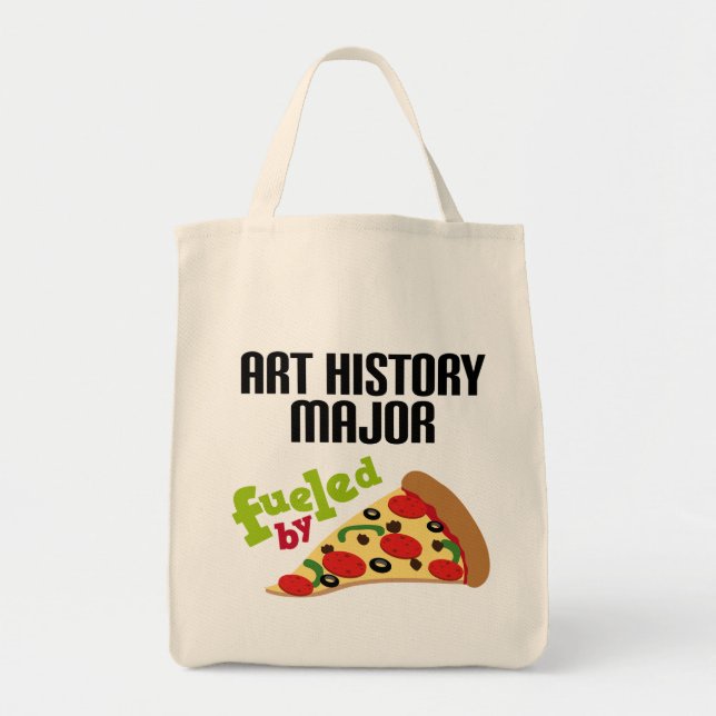 Bolsa Tote Major presente da história de arte (pizza) (Frente)