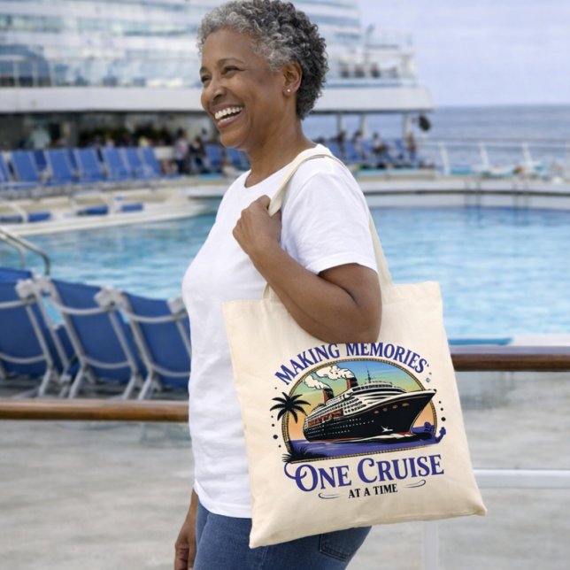 Bolsa Tote Making Memories One Cruise at a Time (Cruise Bag for Family Reunion)