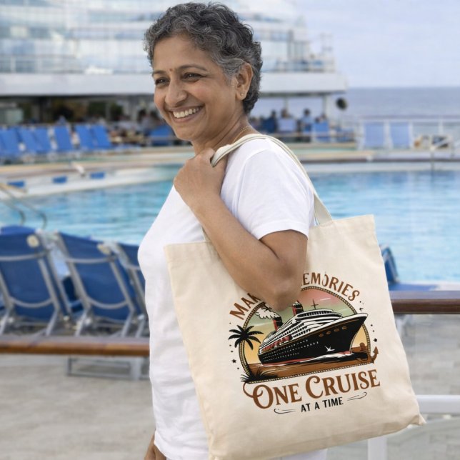 Bolsa Tote Making Memories One Cruise at a Time (Family Reunion Cruise Bag)