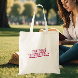 Bolsa Tote "Mal tolerável" rosa Jane Austen inspirou o livro