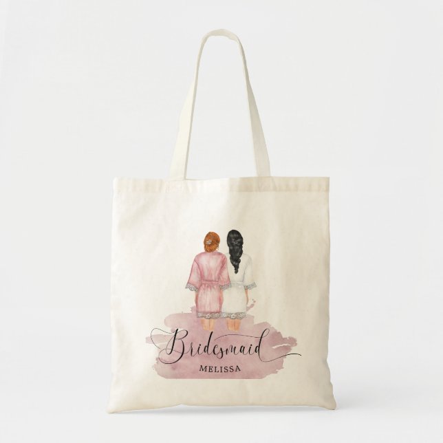 Bolsa Tote mala de favores de casamento (Frente)