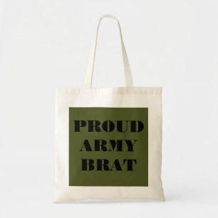 Bolsa Tote Mala de mão do exército orgulhoso Brat