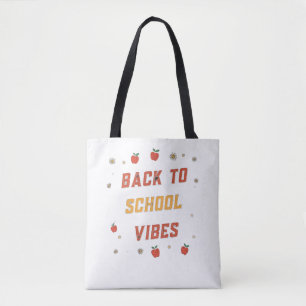Bolsa Tote Mala Retro De Volta às Aulas Vibes Saco Personaliz