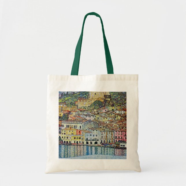 Bolsa Tote Malcesine no lago Garda por Gustav Klimt (Frente)