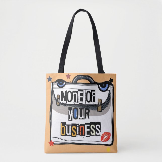 Bolsa Tote Maleta Executiva Sassy: Cuide da Sua Própria Vida  (Frente)