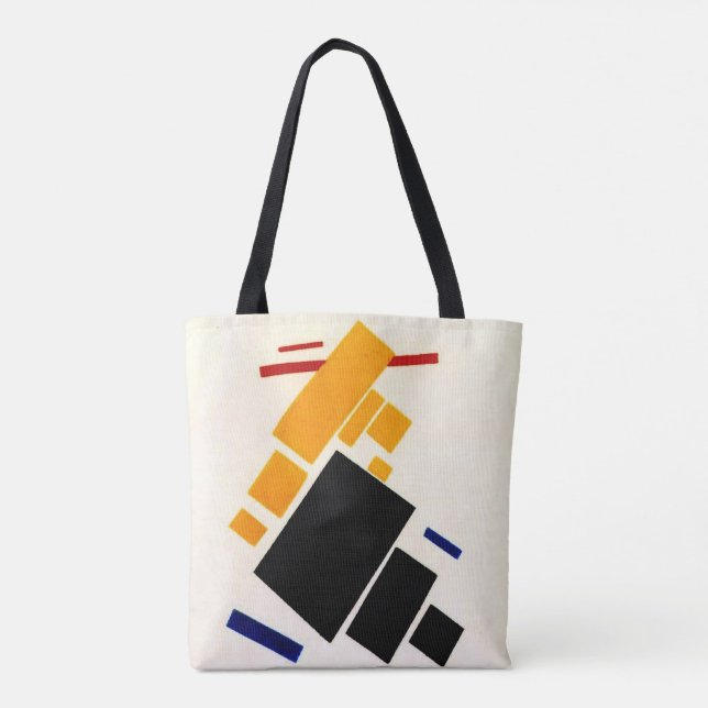 Bolsa Tote Malevich - Composição do Suprematismo, Avião (Verso)