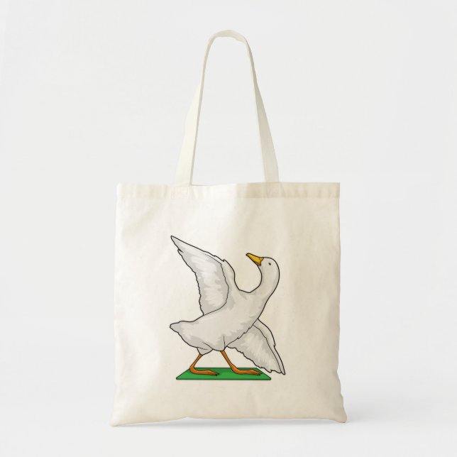 Bolsa Tote Malhação de Meditação de Yoga Duck (Frente)