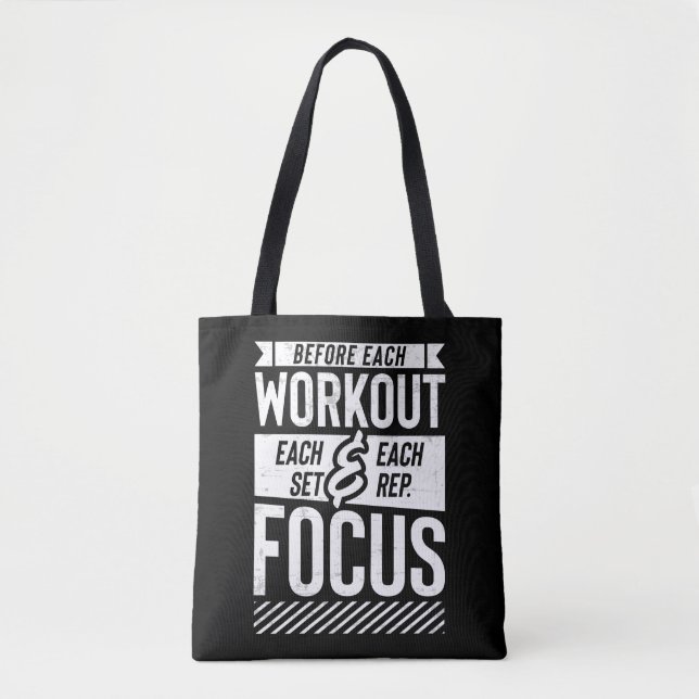 Bolsa Tote Malhação Gym Workout Motivation Say (Frente)