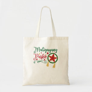 Bolsa Tote Maligayang Pasko Filipino Natal Filipinas