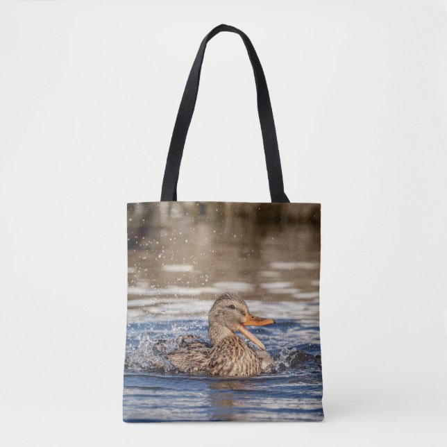 Bolsa Tote Mallard Duck em Downing Park (Frente)