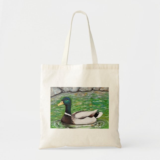 Bolsa Tote Mallard Duck Painting (Frente)