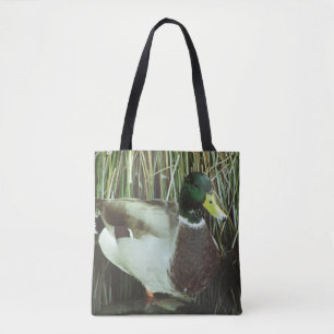 Bolsa Tote Mallard Duck Photo Lake Willife Bird Nature