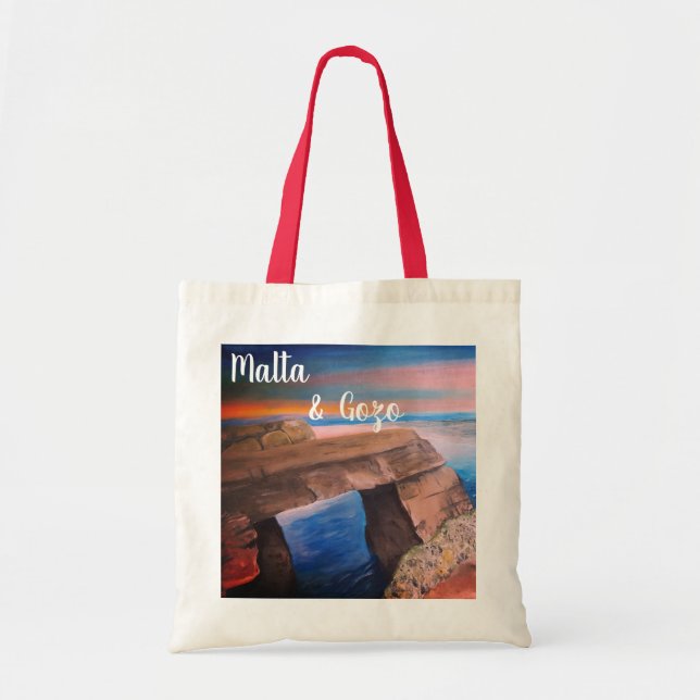 Bolsa Tote Malta e Gozo souvenir Tote Bag (Frente)