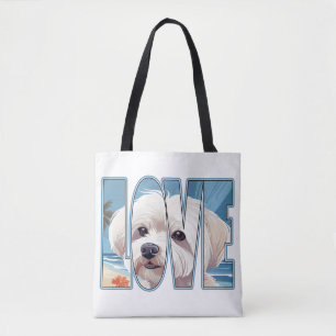Bolsa Tote Maltês - Cachorro Love