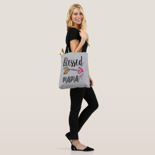 Bolsa Tote Mama Abençoada Personalizada Presente Para A Mãe