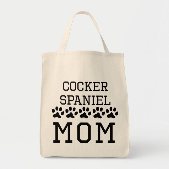 Bolsa Tote Mamã de cocker spaniel (Frente)