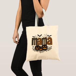 Bolsa Tote Mama de Halloween Personalizada – Assustador Fofo