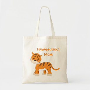 Bolsa Tote Mamã de Homeschool do tigre