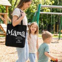 Mama Estabelecida Nome das Crianças Personalizado