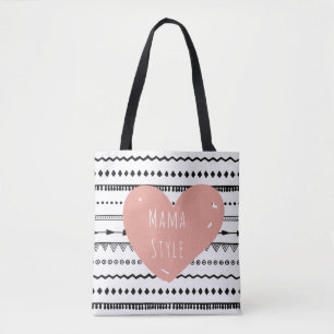 Bolsa Tote Mama Estilo Costume toda sobre - imprima a sacola