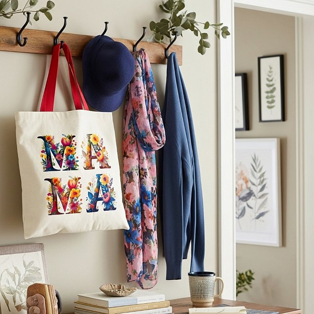 Bolsa Tote MAMA Floral (Criador carregado)
