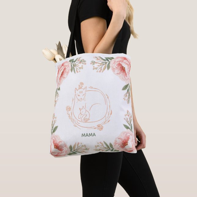 Bolsa Tote Mama Gata & Gatito (Close Up)