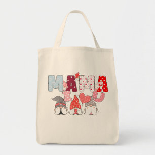 Bolsa Tote "MAMA I ❤️ U" Gnomo Tote Bag-Divertido e presente 
