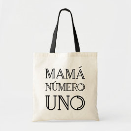 Bolsa Tote Mamá Número Uno Moderno de Fontes Geométricas de 2