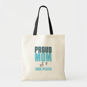 Bolsa Tote Mamã orgulhosa de um jogador da tuba