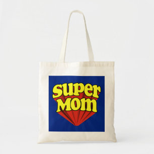 Bolsa Tote Mamã super vermelha/amarelo/dia das mães azul do