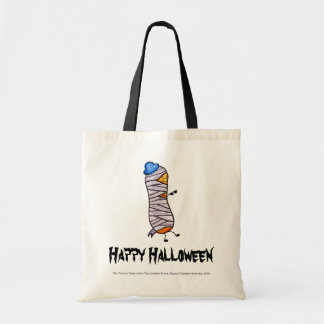 Bolsa Tote Mamã tímida feliz do amendoim do Dia das Bruxas