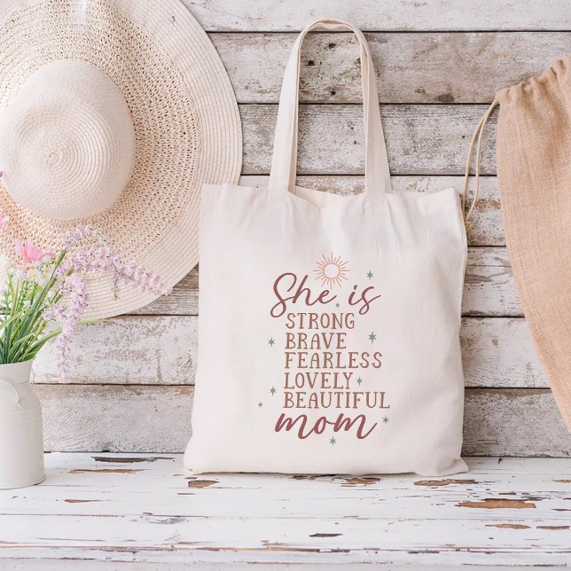 Bolsa Tote Mamãe cita inspiração (Criador carregado)