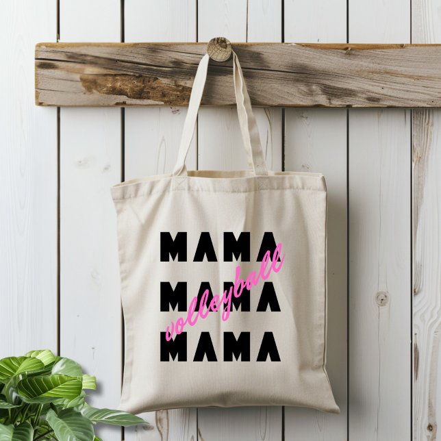Bolsa Tote Mamãe de Voleibol (Criador carregado)