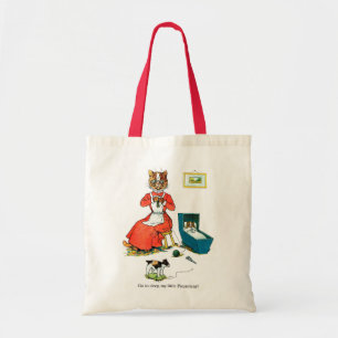 Bolsa Tote Mamãe e Baby Cat, Louis Wain