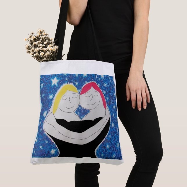 Bolsa Tote Mamãe e eu por toda Impressão (Close Up)