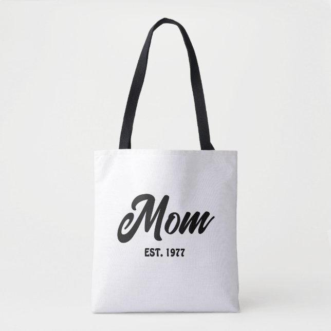 Bolsa Tote Mamãe Estabeleceu Novo Presente Mãe (Frente)