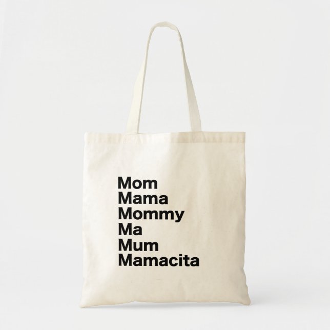 Bolsa Tote Mamãe Mamacita| Dia de as mães (Frente)