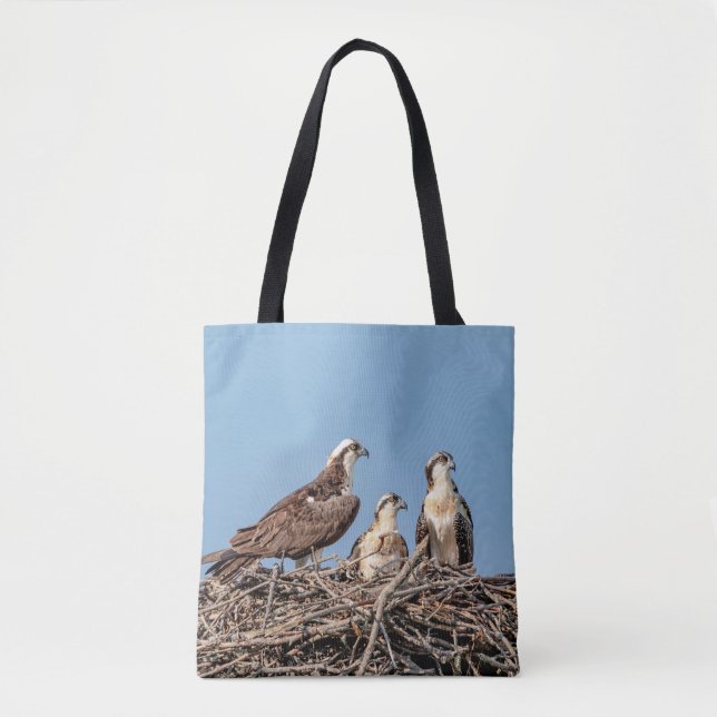 Bolsa Tote Mamãe Osprey com seus filhos (Frente)