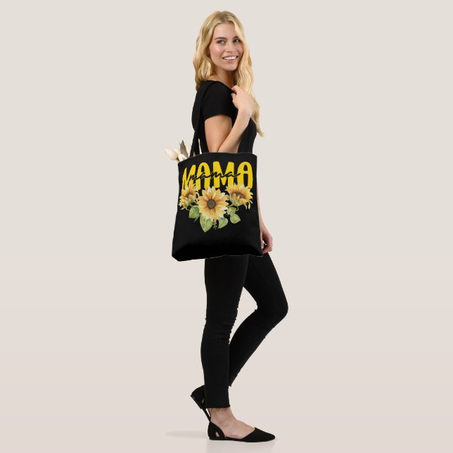 Bolsa Tote Mamãe Sunflower Sunshine - Design Floral alegre (No(a) Modelo)