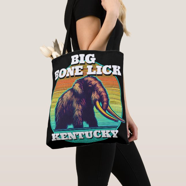 Bolsa Tote Mamute e Big Bone Lick Kentucky (Close Up)