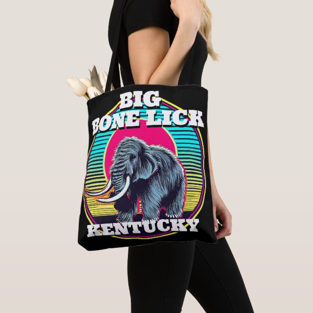 Bolsa Tote Mamute e Big Bone Lick Kentucky (Close Up)